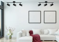 Lampa Colly czarny 3x15W GU10 klosz czarny