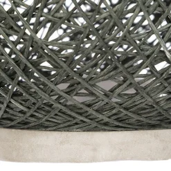 Lampa LED śr. 18,5 cm szara podstawa ciepłe białe światło