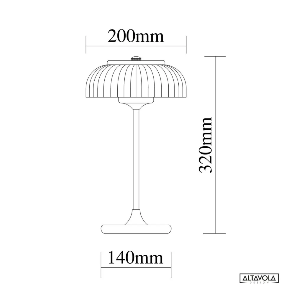 Lampa ledowa stołowa Vitrum