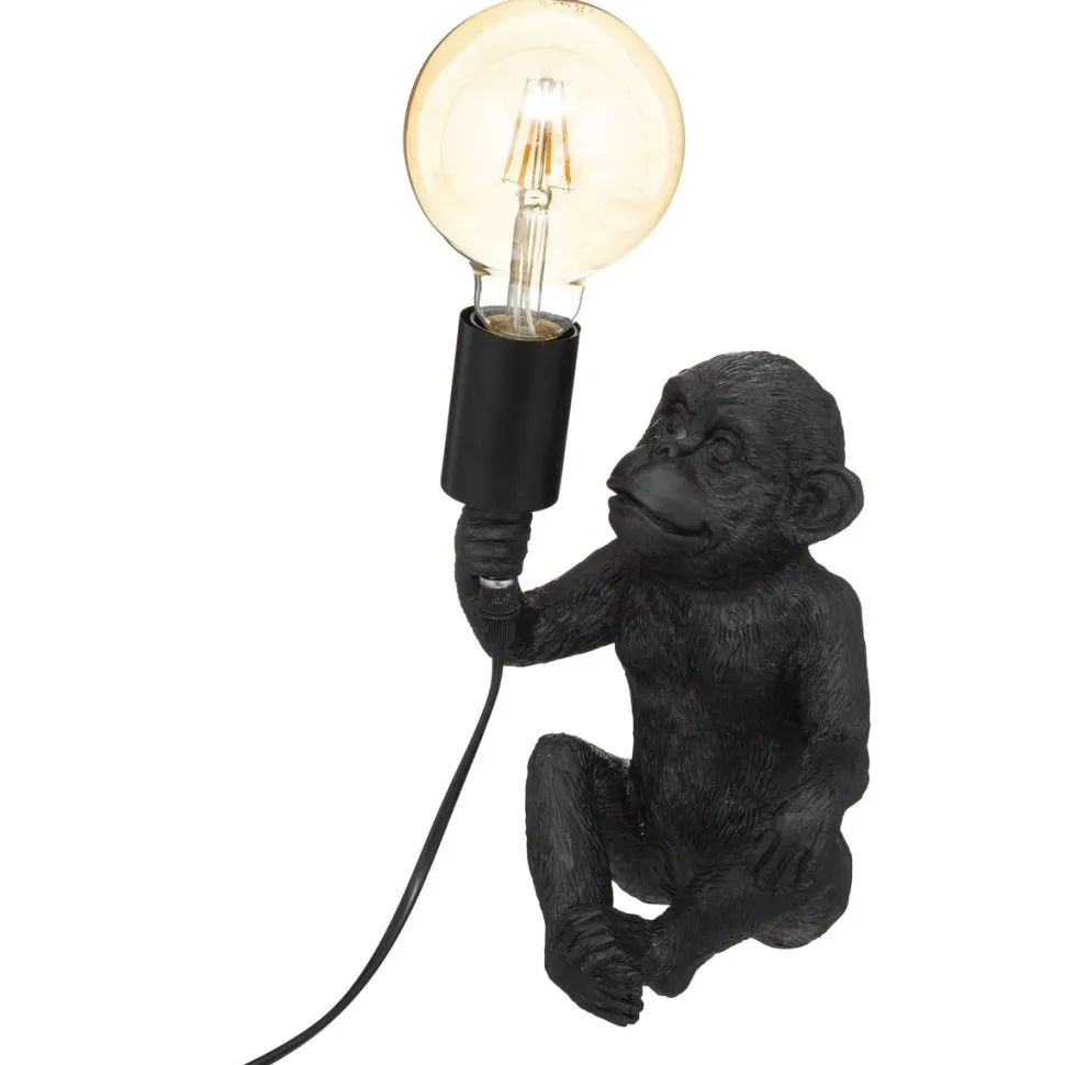 Lampa Monkey 24,5 cm czarna