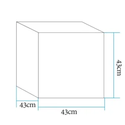 Lampa ogrodowa CUBIC L LED RGBW 16  kolorów 43 cm