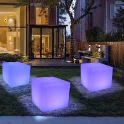 Lampa ogrodowa CUBIC L LED RGBW 16  kolorów 43 cm