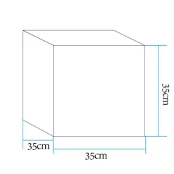 Lampa ogrodowa CUBIC LED M RGBW 16  kolorów 35 cm