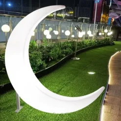 Lampa ogrodowa dekoracyjna księżyc MOON  XL LED RGBW 16 kolorów 150 cm