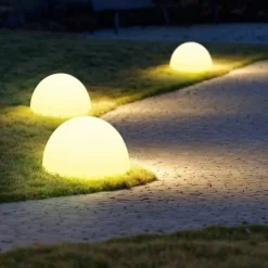 Lampa ogrodowa półkula ATMOSPHERE L LED  RGBW 16 kolorów 50 cm