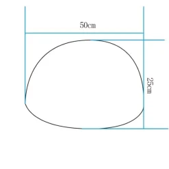 Lampa ogrodowa półkula ATMOSPHERE L LED  RGBW 16 kolorów 50 cm