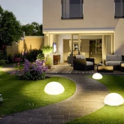 Lampa ogrodowa półkula ATMOSPHERE M LED  RGBW 16 kolorów 35 cm