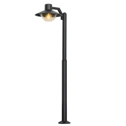 Lampa ogrodowa stojąca Cosmos lampa ogrodowa latarnia mała 36,5x105cm czarny 1x40W E27 IP44