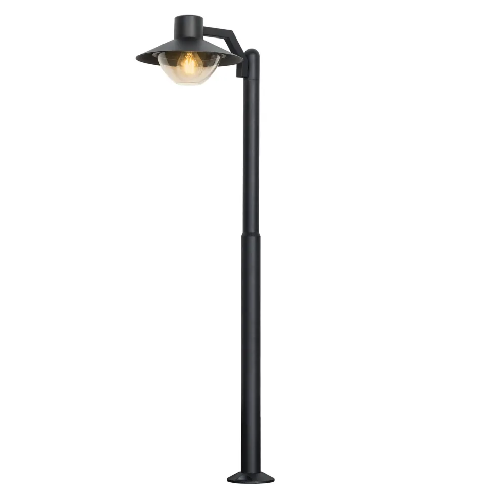Lampa ogrodowa stojąca Cosmos lampa ogrodowa latarnia mała 36,5x105cm czarny 1x40W E27 IP44