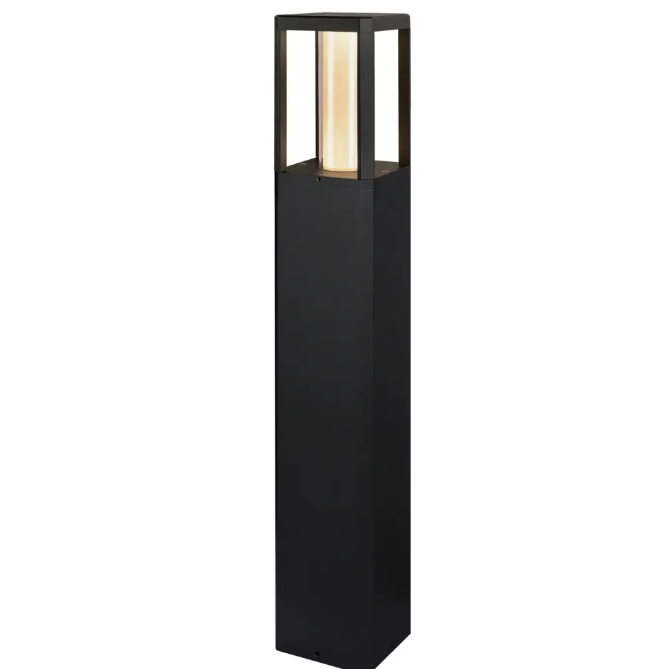 Lampa ogrodowa stojąca Crocus lampa ogrodowa słupek 12x80cm czarny 2x6W LED IP65