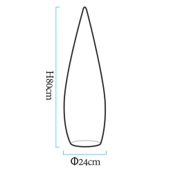 Lampa ogrodowa stojąca duszek GHOST LED  RGBW 16 kolorów 80 cm