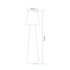 Lampa ogrodowa stojąca GARDENA M LED  RGBW 16 kolorów 120 cm