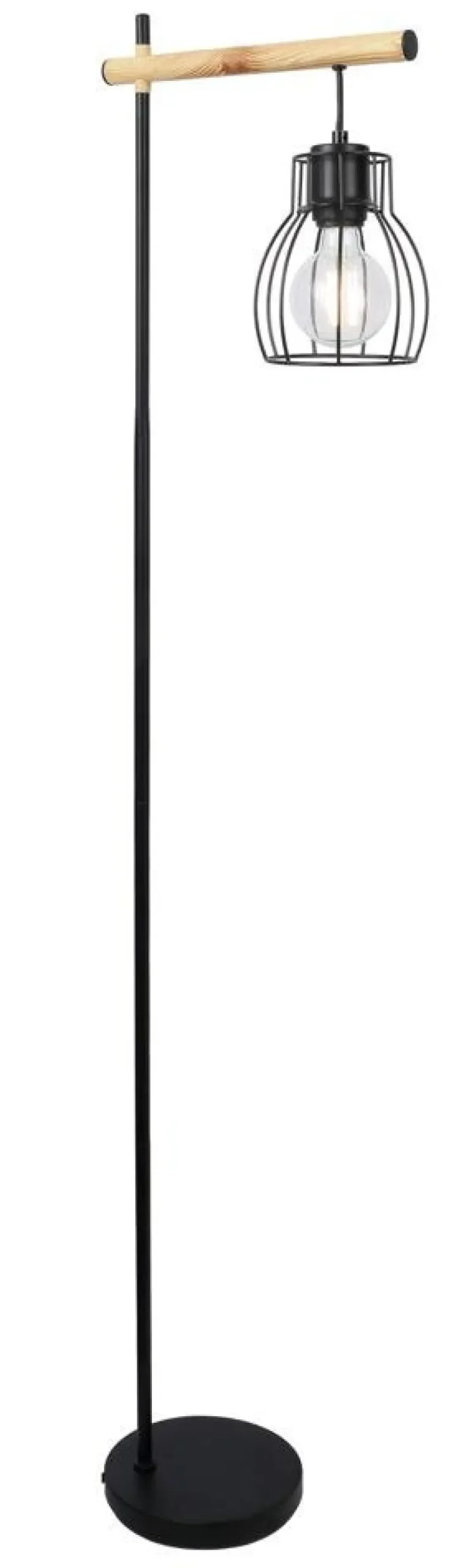 Lampa podłogowa Bernita 1x60W E27 czarny