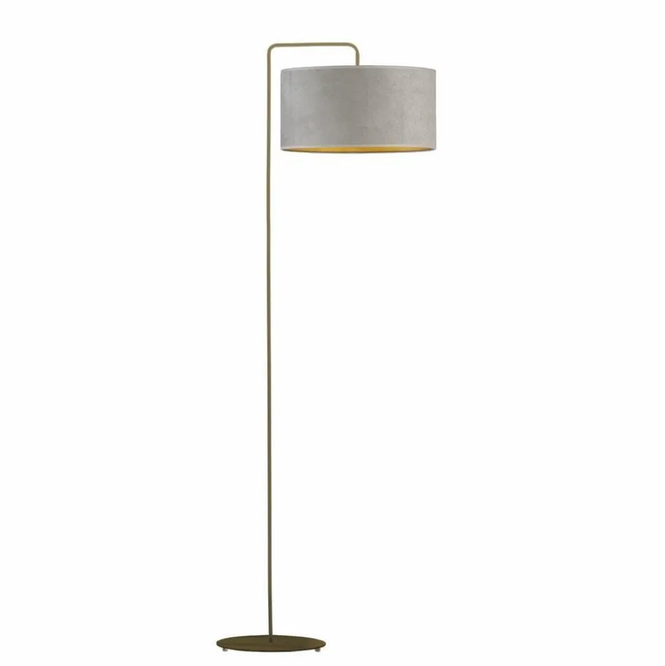 Lampa podłogowa BOLIVIA GOLD złoto szara
