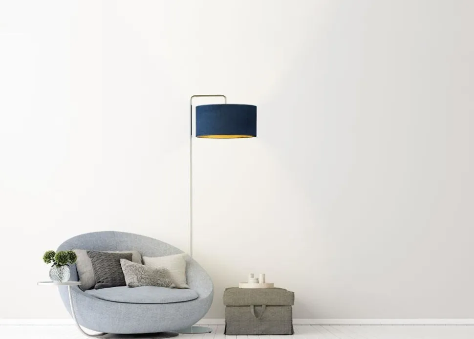 Lampa podłogowa BOLIVIA GOLD złoto szara