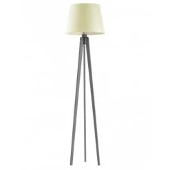 Lampa podłogowa CURACAO abażur ecru stelaż popielaty