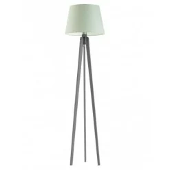 Lampa podłogowa CURACAO abażur miętowy stelaż popielaty
