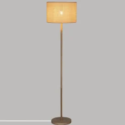 Lampa podłogowa Della 149cm beżowa/  sosna