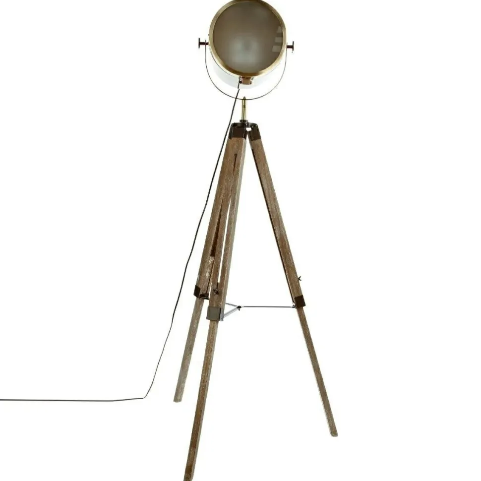 Lampa podłogowa Ebor 152 cm brązowa