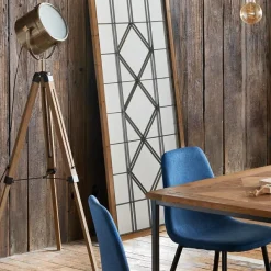 Lampa podłogowa Ebor 152 cm brązowa