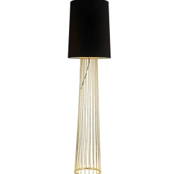 Lampa podłogowa FILO-2 czarno - złota 156 cm