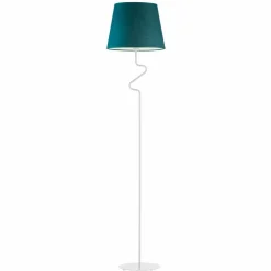 Lampa podłogowa FOGO biała zieleń