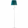 Lampa podłogowa FOGO chrom zieleń