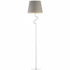 Lampa podłogowa FOGO GOLD chrom szara