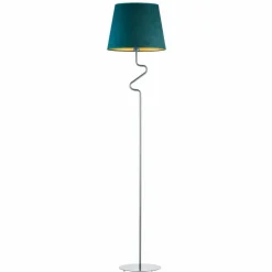Lampa podłogowa FOGO GOLD srebrna zieleń