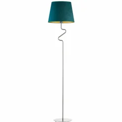 Lampa podłogowa FOGO GOLD stal zieleń