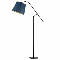 Lampa podłogowa FOYA GOLD czarna morska