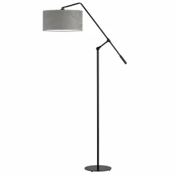 Lampa podłogowa LIBERIA czarna szara