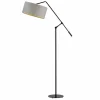 Lampa podłogowa LIBERIA GOLD czarna szara