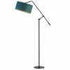 Lampa podłogowa LIBERIA GOLD czarna zieleń