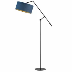 Lampa podłogowa LIBERIA GOLD czarna morska