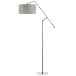 Lampa podłogowa LIBERIA GOLD srebrna szara