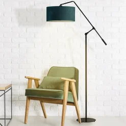 Lampa podłogowa LIBERIA srebrna morska