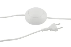 Lampa podłogowa MIAMI abażur czerwony stelaż hebanowy