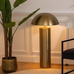 Lampa podłogowa prosta „Champi złota