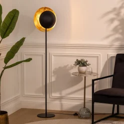 Lampa podłogowa prosta Estee stojąca czarna