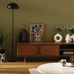 Lampa podłogowa Savio 140 cm czarna