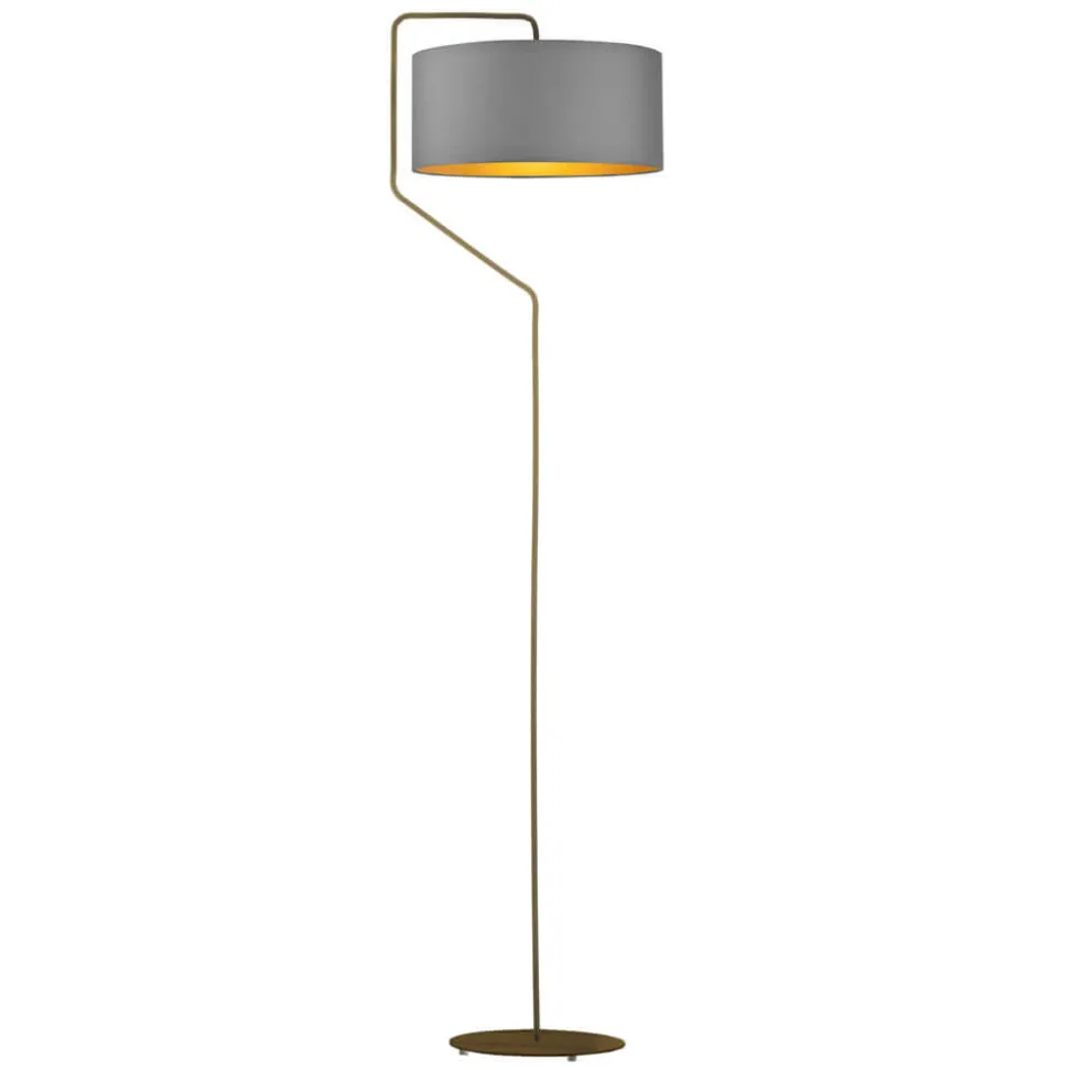 Lampa podłogowa TESALLIA złoto szara