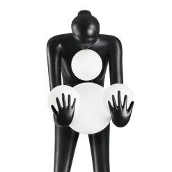 Lampa podłogowa WOMAN-2 BLACK czarna 190  cm