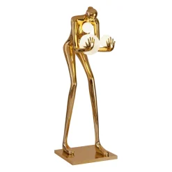 Lampa podłogowa WOMAN-2 GOLD złoty  połysk 190 cm