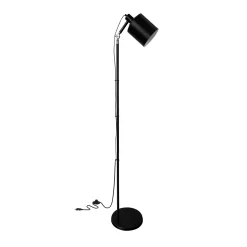 Lampa podłogowa Zana czarny 1x60W E27 klosz czarny