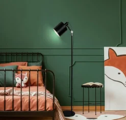 Lampa podłogowa Zana  czarny 1x60W E27  klosz czarny