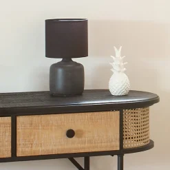 Lampa Salta ceramiczna czarna