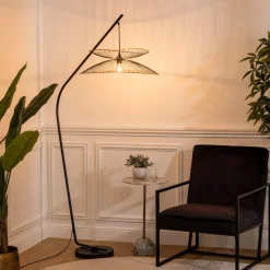 Lampa stojąca Alara czarna metalowa