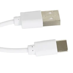 Lampa stołowa ładowana z ażurowymi gwiazdkami biała