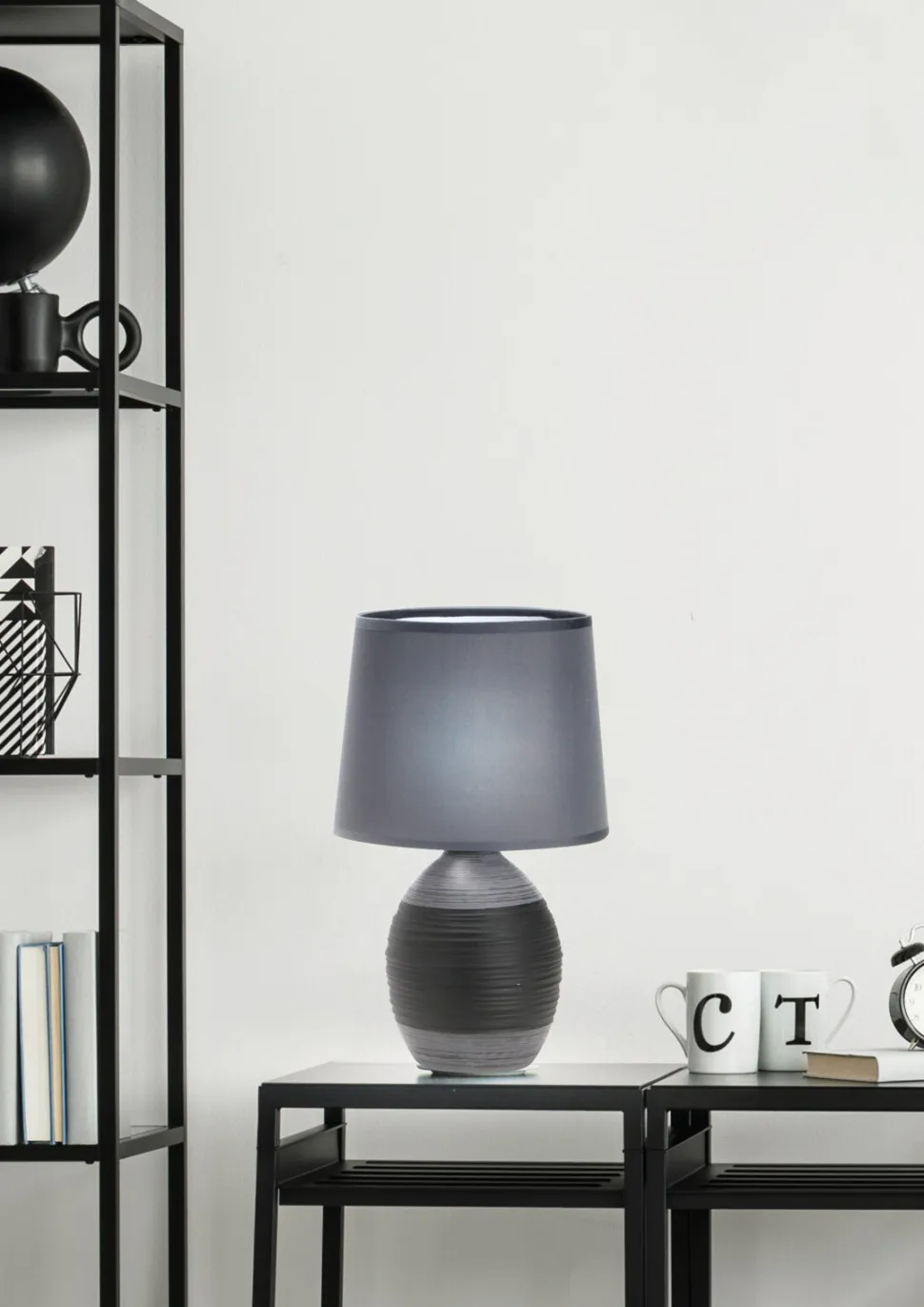 Lampa stołowa Ambon lampa gabinetowa 1x40W E14 czarny